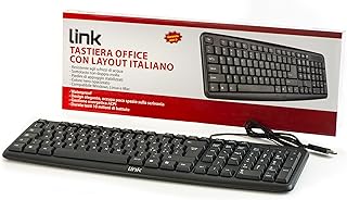 LINK Italian USB Keyboard 108 Keys Black