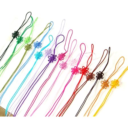 Amazon ミニ中国結び ストラップ 紐 携帯ストラップパーツ 手芸素材 アクセサリー つるし飾り材料 レッド アクセサリー用紐 糸 通販