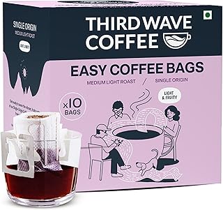 THIRD WAVE COFFEE | Speciality Single Origin Bababudangiri Region | Easy Coffee Bags | 100% Arabica | Medium Light Roast | Price In India