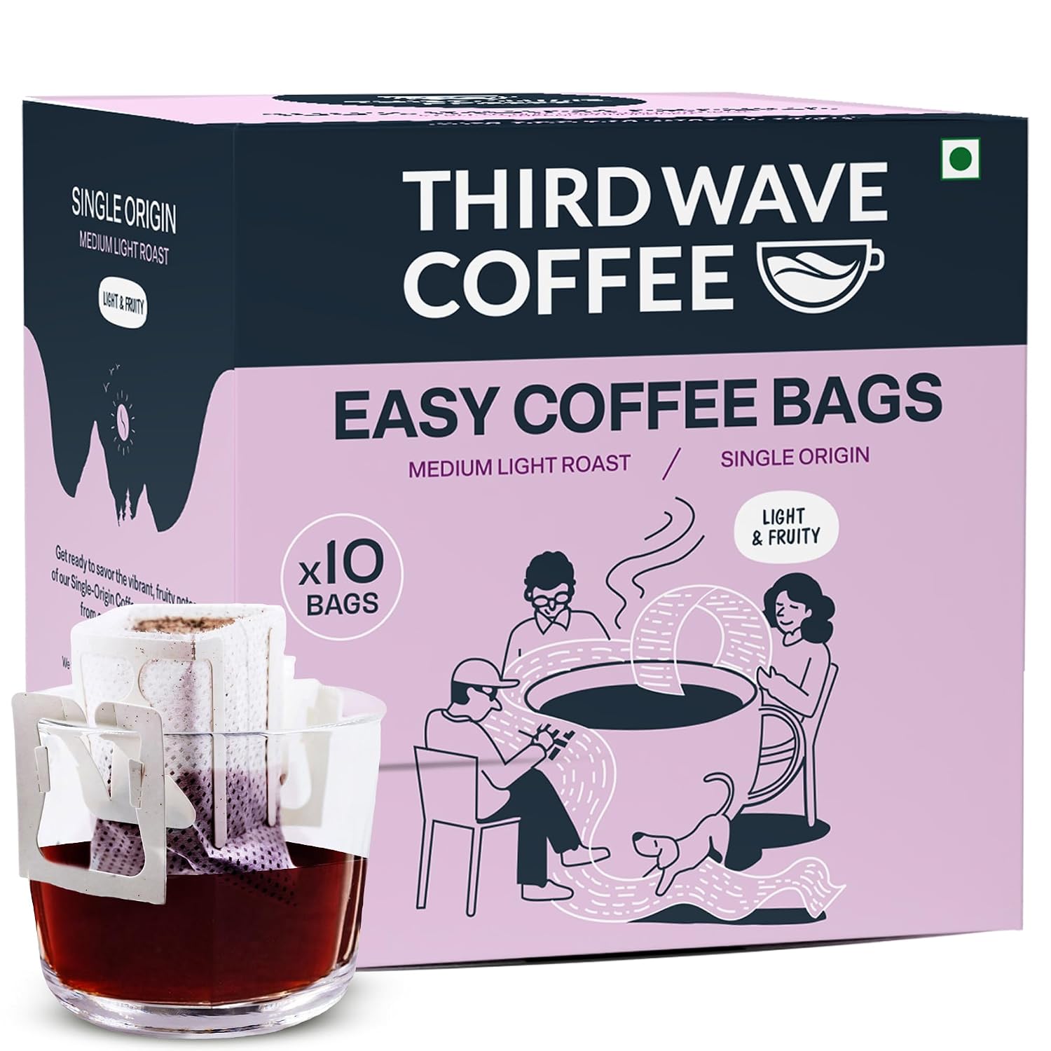 THIRD WAVE COFFEE | Speciality Single Origin Bababudangiri Region | Easy Coffee Bags | 100% Arabica | Medium Light Roast |... - Review, Price and Buying Guide