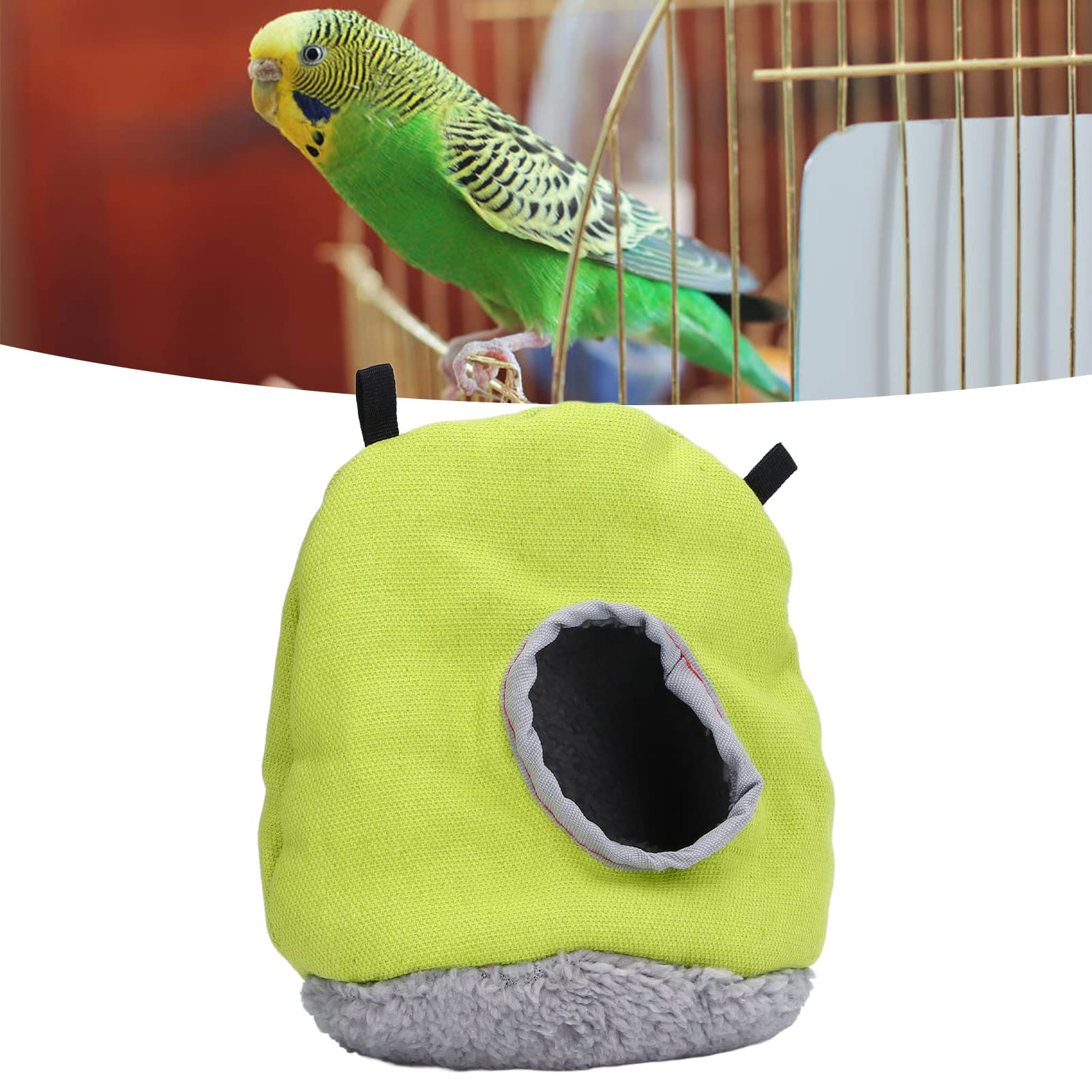 gexuamz Hangmat Vogel Vogelspeelgoed Papegaai Bed - Hangbed voor Kooi Pluche Vogelnest Hut Tent Bed Warm Huisdier Winternesthuis voor Ara Parkieten Valkparkieten Kaketoe Kanaries