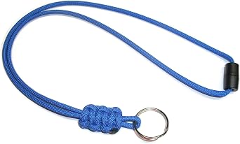 RedVex Paracord Cobra Neck Lanyard with Safety Break-Away and Adjuster - KeyRing