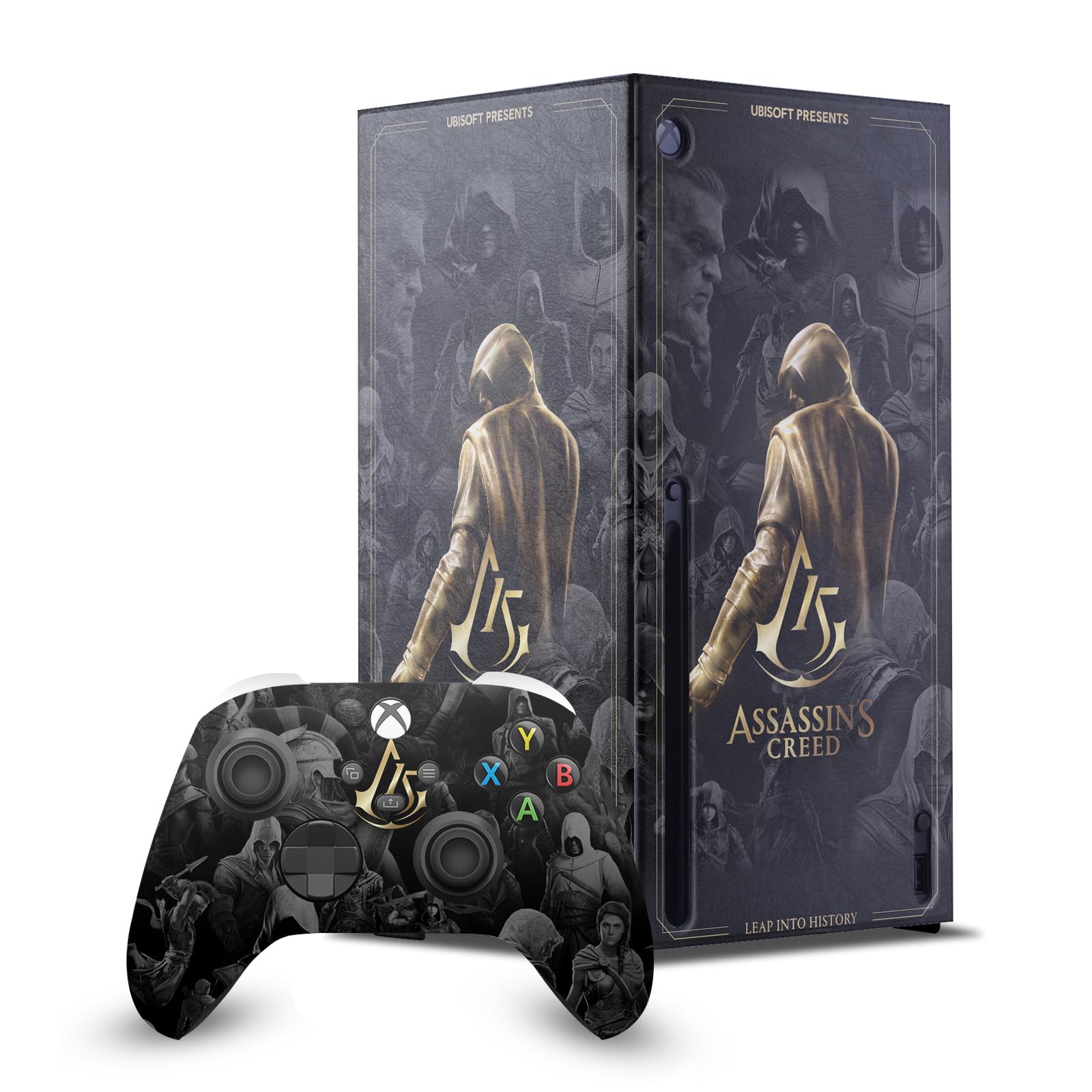 Head Case Designs Sous Licence Officielle Assassin's Creed Art Clé Graphiques Du 15e Anniversaire Enveloppement De Console De Jeu Et Skins Pour Manette De Jeu Ensemble compatible avec Xbox Series X