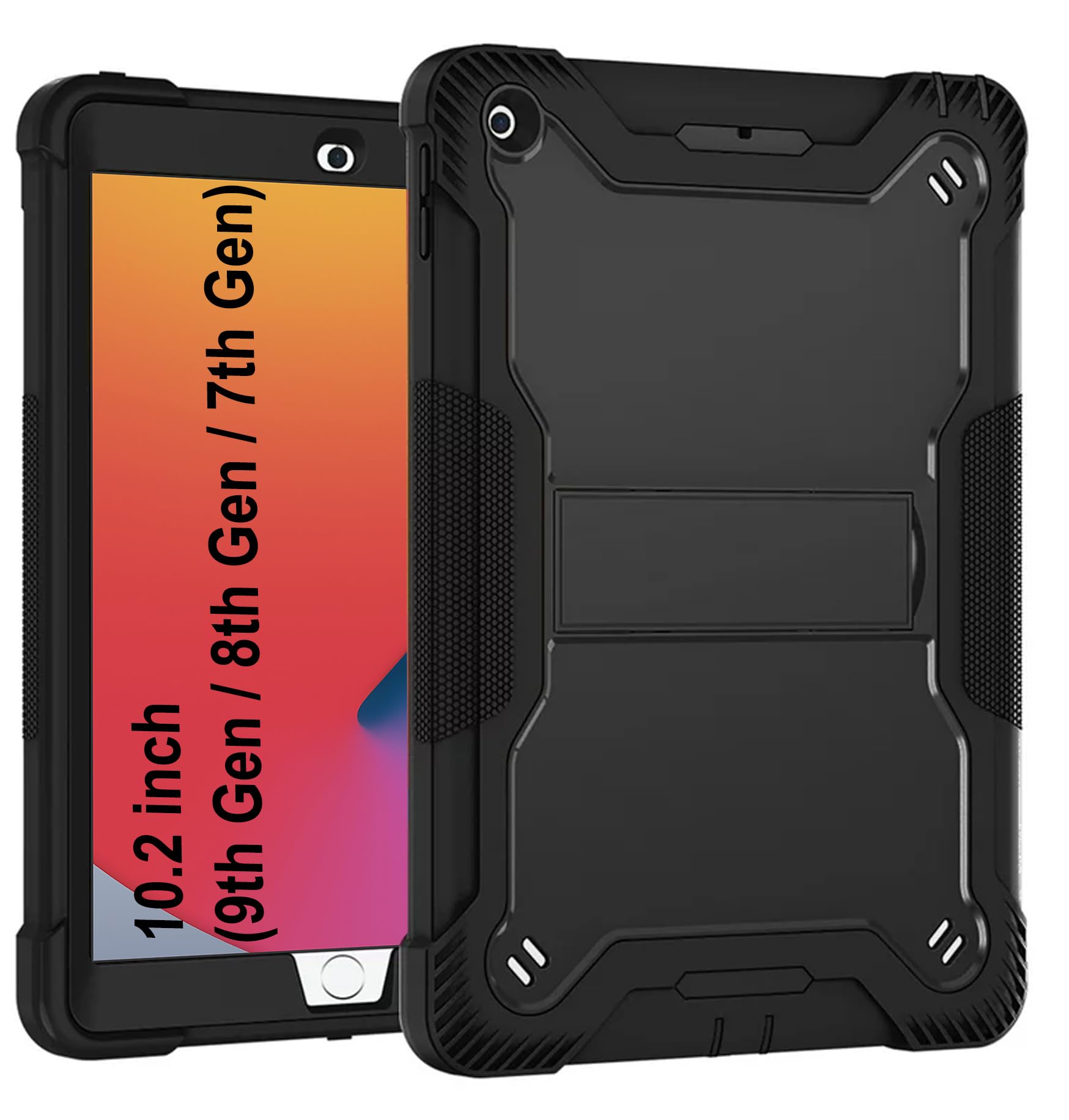 TGK Heavy Duty Hybrid Case Cover for iPad 8th Gen 10.2 inch Black (B0CR4C71B8) Amazon Price History, Amazon Price Tracker