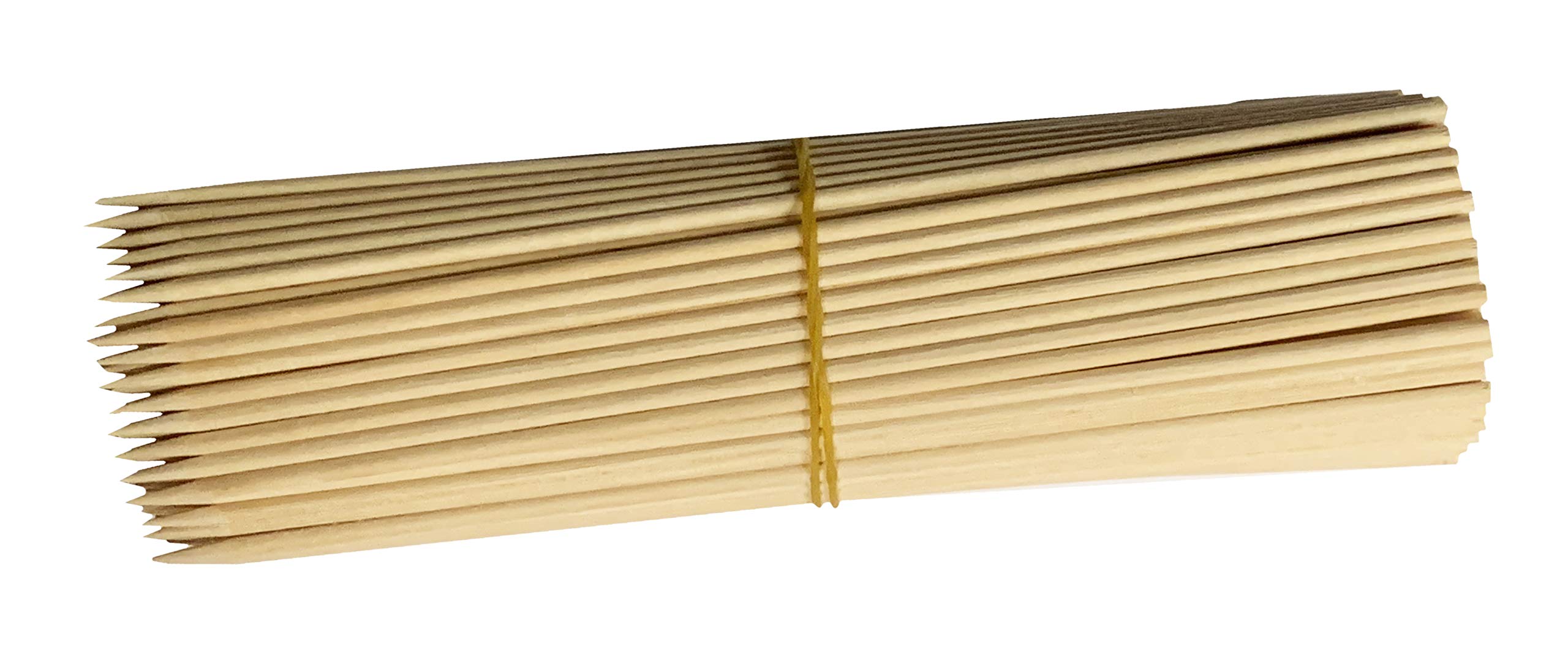 Lot de 250 bâtonnets en bois (5 mm x 20 cm, bois de bouleau, pointus)