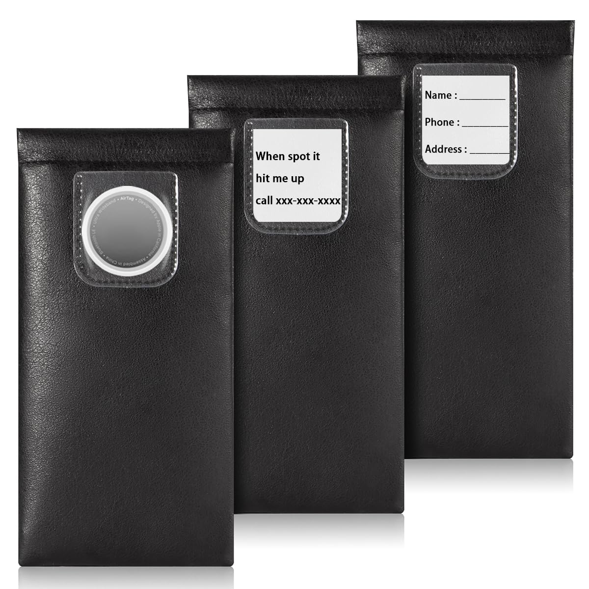TRIUMPH VISION Eyeglass Case Glasses Case Soft Sunglass Pouch Sleeve 3 Pack