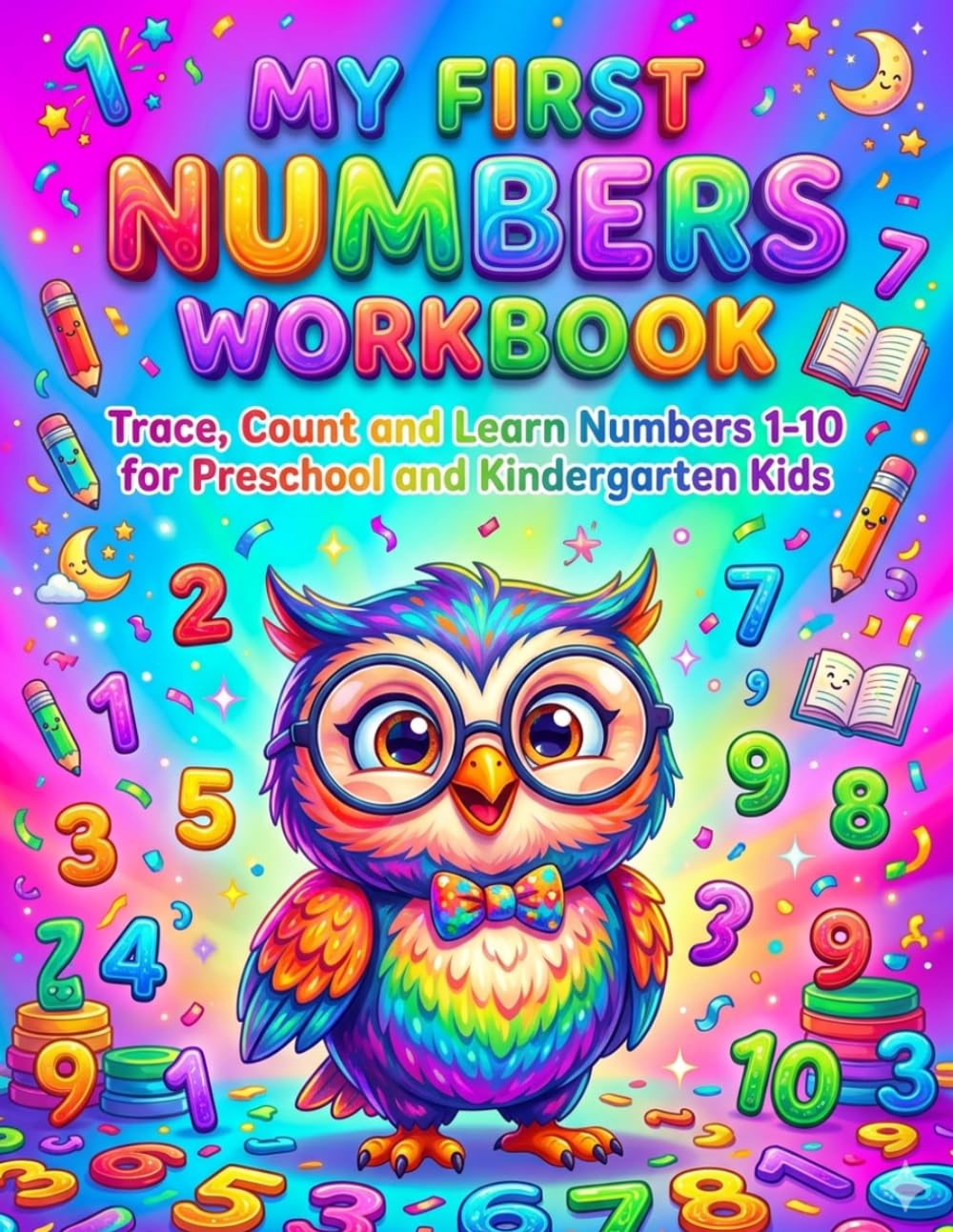 My First Numbers Workbook: Trace, Count and Learn Numbers 1–10 for Preschool and Kindergarten Kids