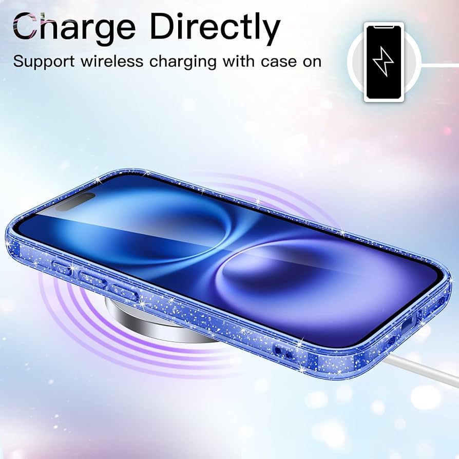 Amazon.com: JETech Glitter Case for iPhone 16 6.1-Inch