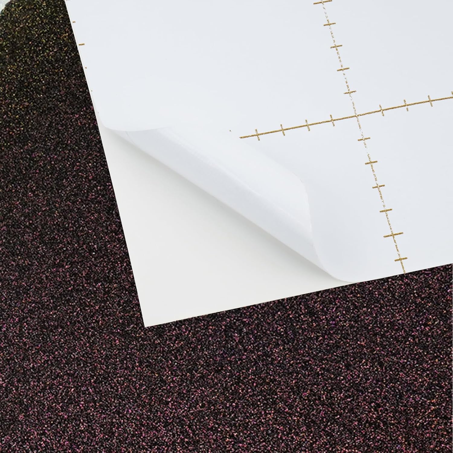Iridescent Purple Contact Paper Removable Shiny Wallpaper Peel and Stick Glossy Glitter Counter Top Contact Paper for Kitchen Bathroom Cabinets Sparkle Waterproof Vinyl Wraps 15.8" x 120"