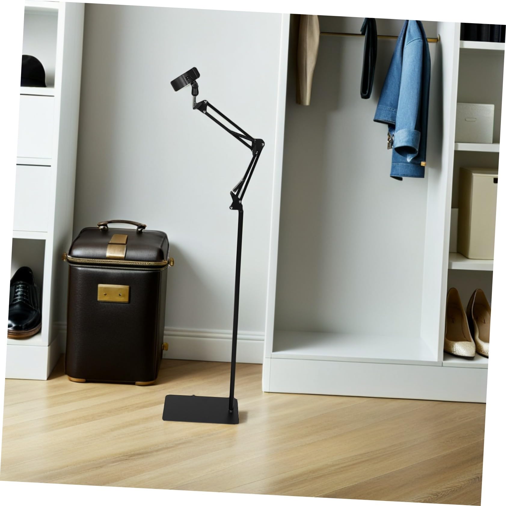Anneome Soporte para Secador De Pelo Lazy Stand Soporte para Secador De Pelo Manos Libres Ajustable Manos Libres Lazy