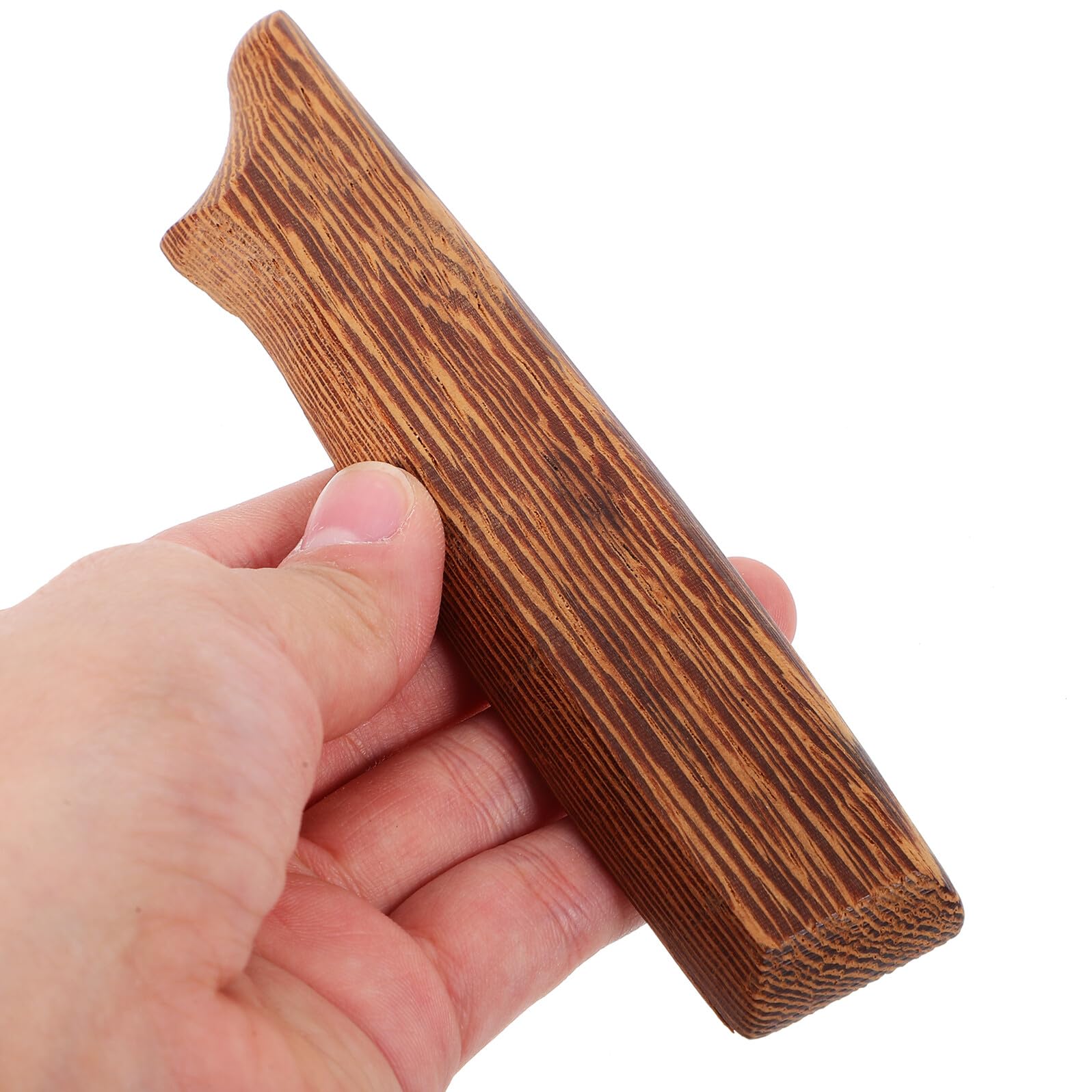 LIFKOME Manici per Coltelli da Cucina 2 Pezzi in Legno Marrone Ergonomico Antiscivolo