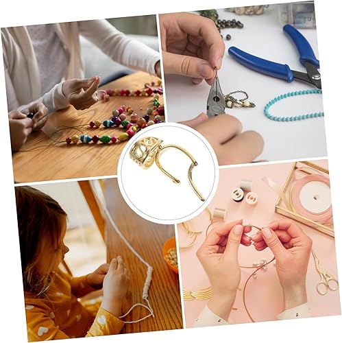 Miniatura 5 de EXCEART Broche de collar Suministros de joyería Colgante Hebilla de pellizco para fabricación de joyas Colgantes colgantes de jade para collares,