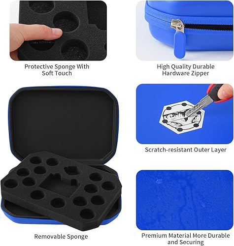 Miniatura 5 de Funda compatible con Bakugan, bolsa organizadora de juguetes para figuras, BakuCores, Armored Alliance, Geogan Rising con bolsillo de malla, soporte