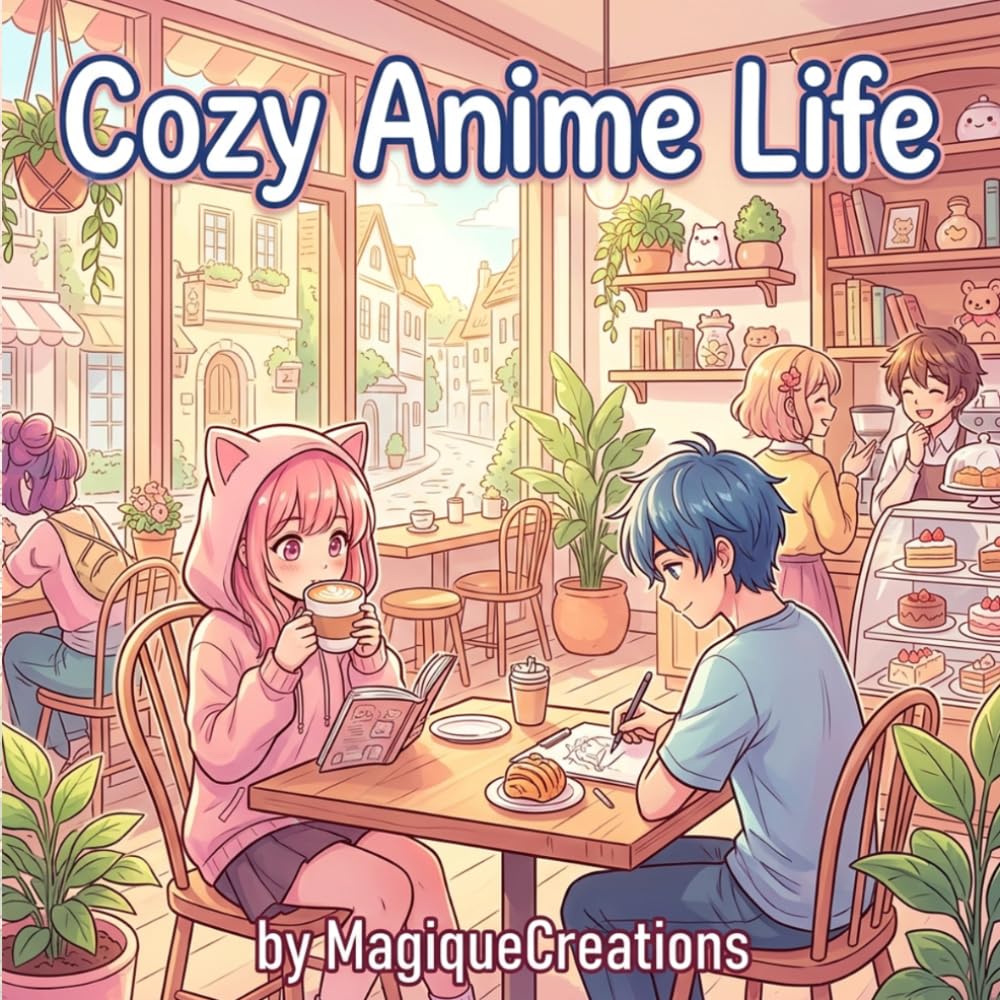 Cozy Anime Slice of Life Coloring Book: Relaxing Manga-Inspired Coloring Pages for Stress Relief, Calm Moments & Creative Fun