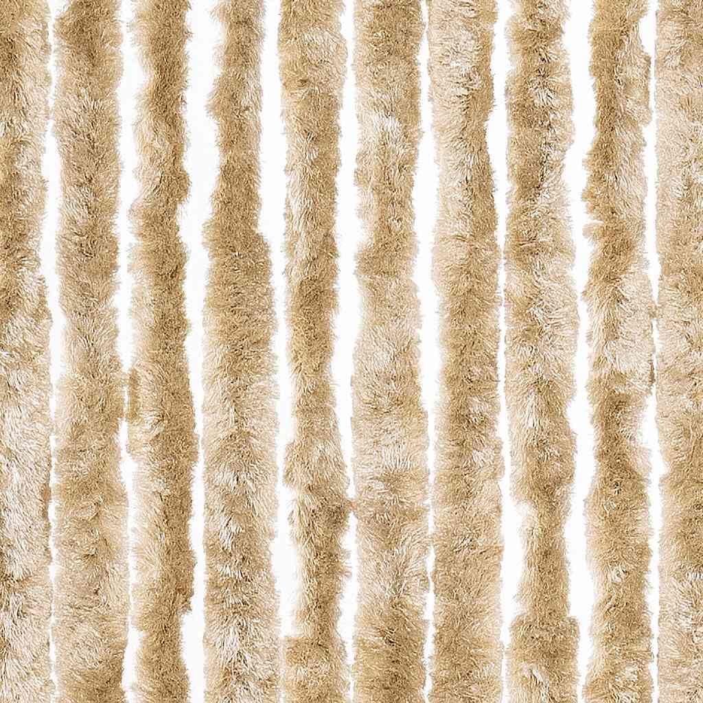Moustiquaire en chenille - 56 x 185 cm - Pour camping-car - Beige