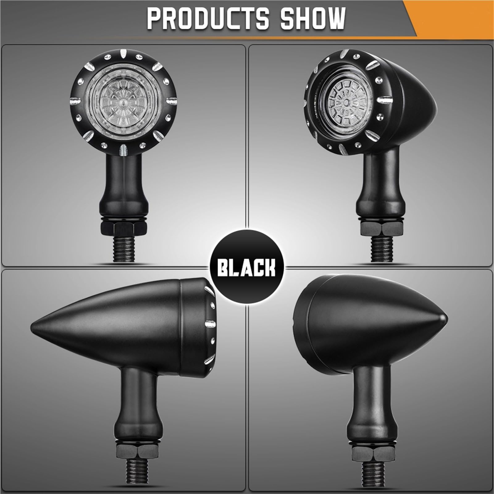 Indicatore Luminoso Per Moto 10mm 12V Di Direzione Lampeggiante Lampada Freno Universale Per KAWASAKI Z900RS ZZR600 Z250 EX250 EX300