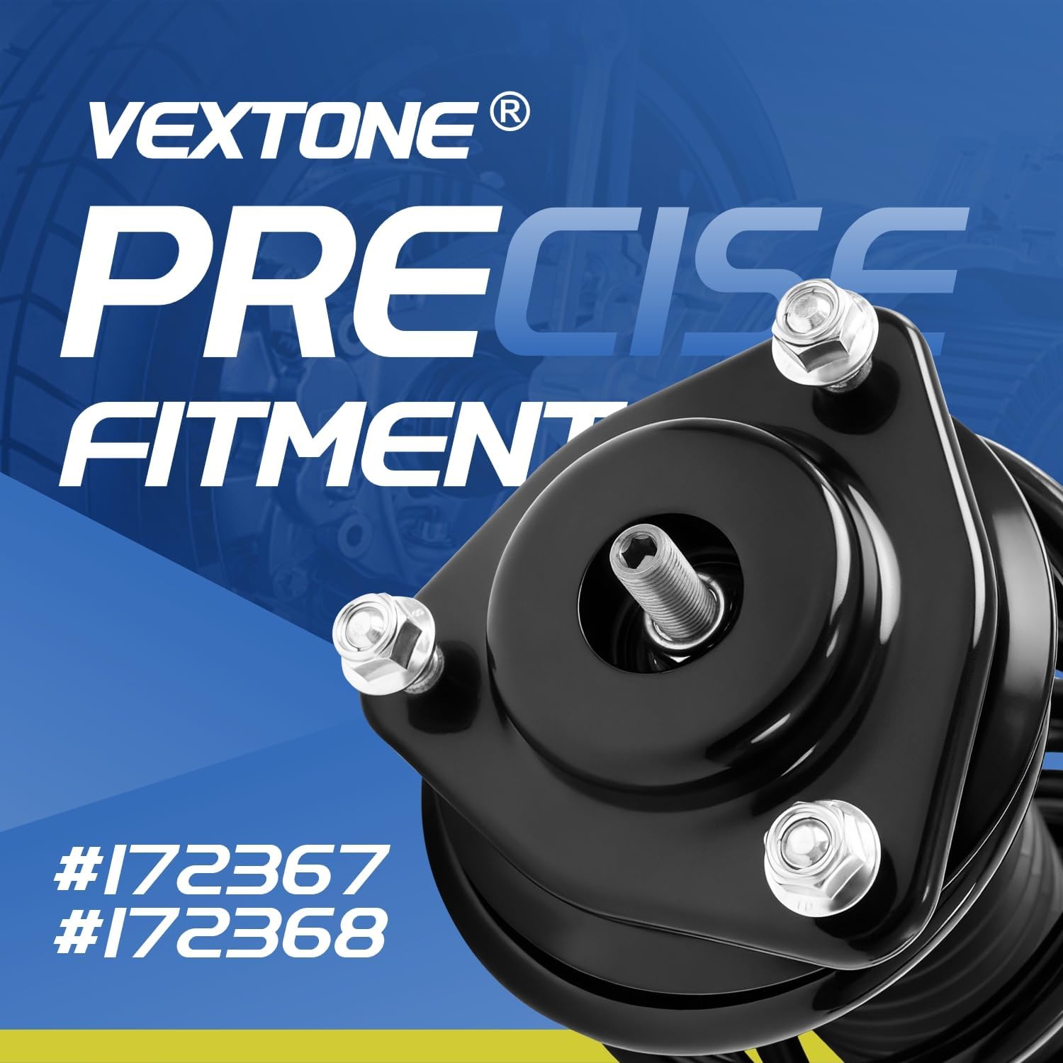 Vextone - Pair Front Struts Shock Absorbers Complete Assembly - Fit for 2007-2009 Dodge Caliber 2.0L SE/SXT, 2010-2011 Caliber Express- Left Right Shock Replace 172367 172368 Ready Strut (Set of 2)