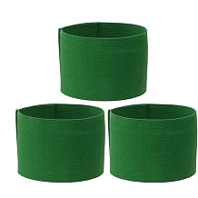 ONLYKXY 3PCS Captain Armbands 7x32.5CM/2.75x12.79inch Adjustable Leader Armband Team Sport Armband for Soccer Basketball Volleyball School Team Competition Coach Players Wrist Arm Bands