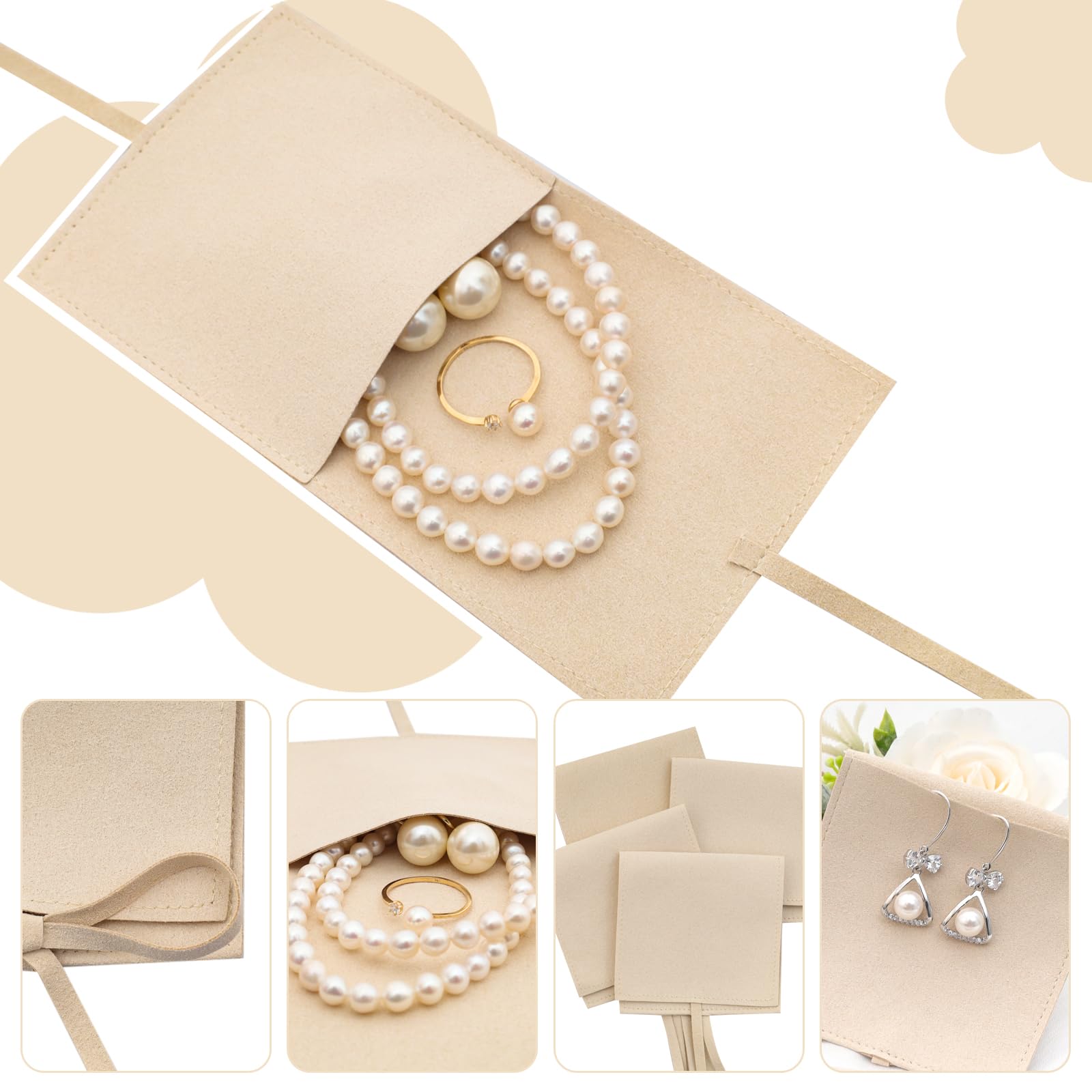Heliltd Bolsa de joyería 12 piezas