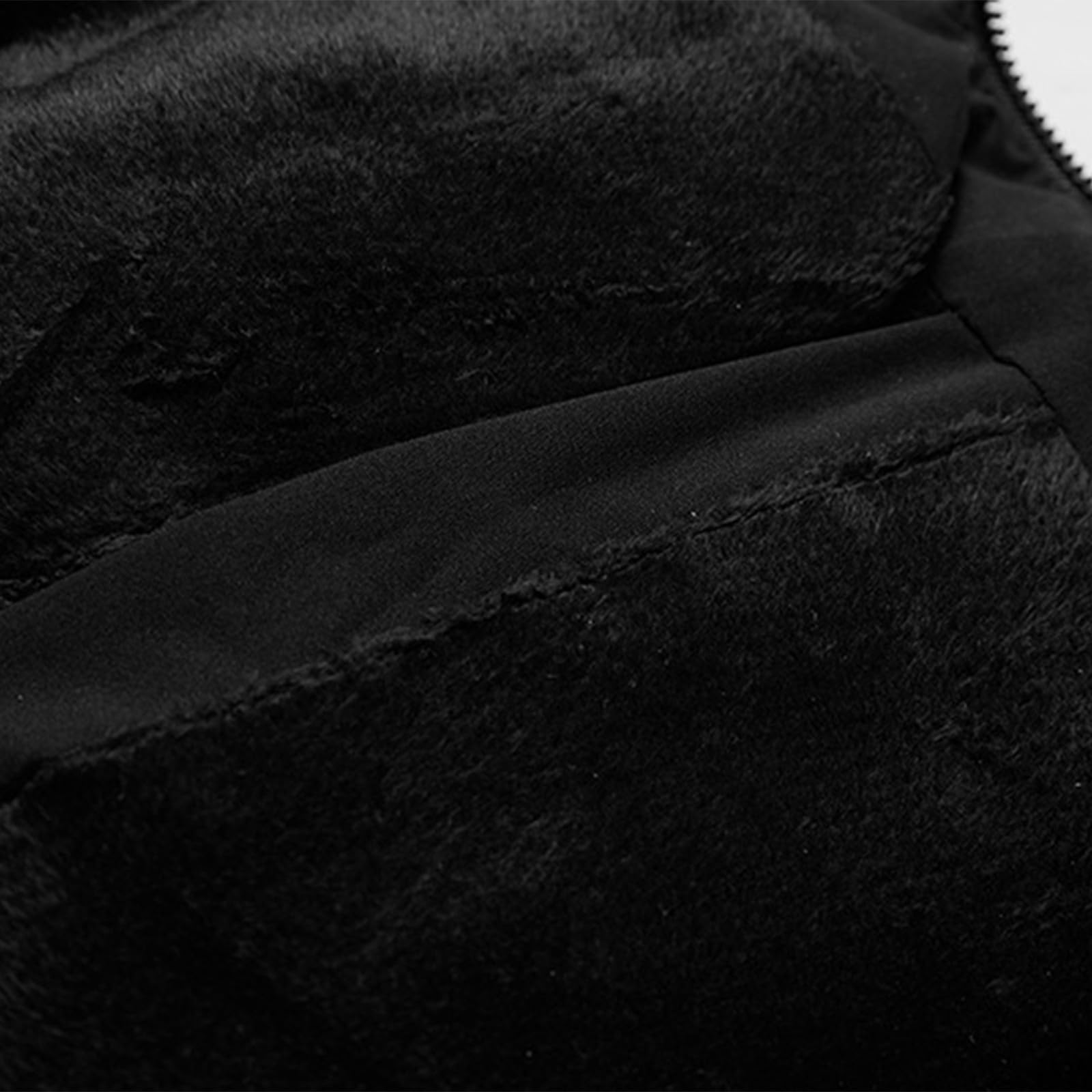 Chaleco acolchado con capucha para hombre, chaleco acolchado sin mangas con forro polar con bolsillos con cremallera, calentador de cuerpo grueso aislado, chaleco acolchado relleno de algodón, capucha