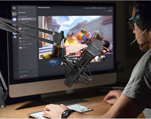 Miniatura 6 de SUNMON Q2U USBXLR Soporte de montaje de micrófono para reducir la vibración y el ruido, adecuado para Samson Q2U USBXLR Dynamic Mic