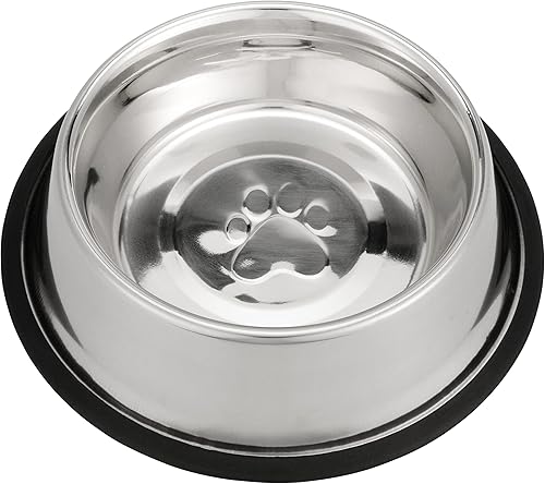 Miniatura 1 de Neater Pet Brands - Cuenco de acero inoxidable antideslizante y sin puntas para perros para alimentos o agua (32 onzas, acero inoxidable)