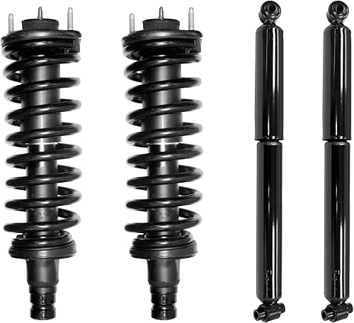 Monroe 1000023VK - Juego de 4 conjuntos de puntales delanteros y amortiguadores traseros para GMC Envoy/Chevrolet Trailblazer 2009-2002, GMC Envoy