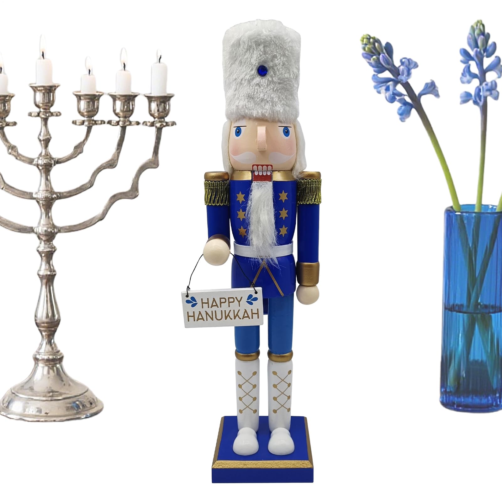 Casse-noisette de Noël bleu, le cadeau idéal pour décoration de Hanoukka