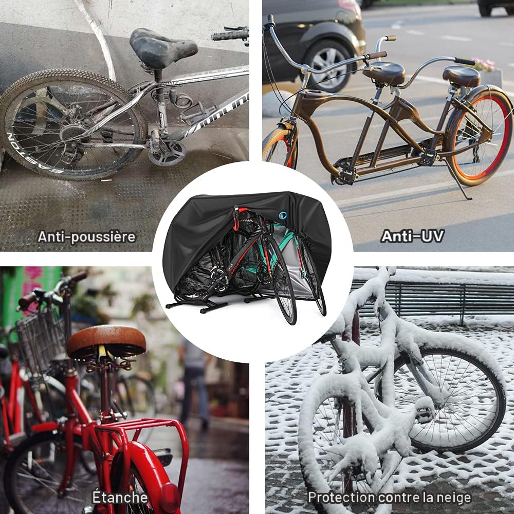 Housse De Protection Pour Vélo - Imperméable, Anti-UV, Anti-poussière - Pour Rangement Intérieur/extérieur