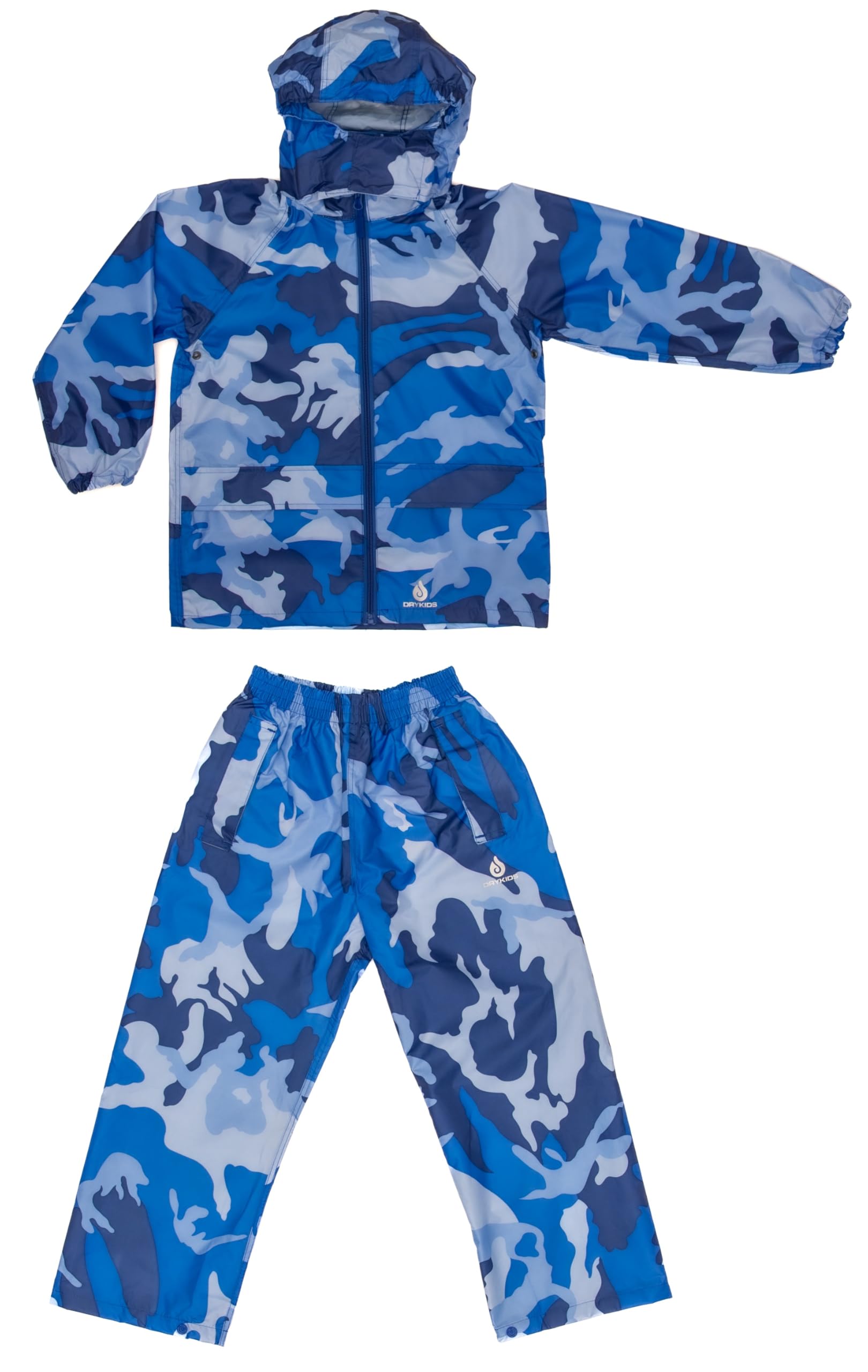Dry Kids Boys Camo Blue Jacket And Trouser Set 13/14Yrs
