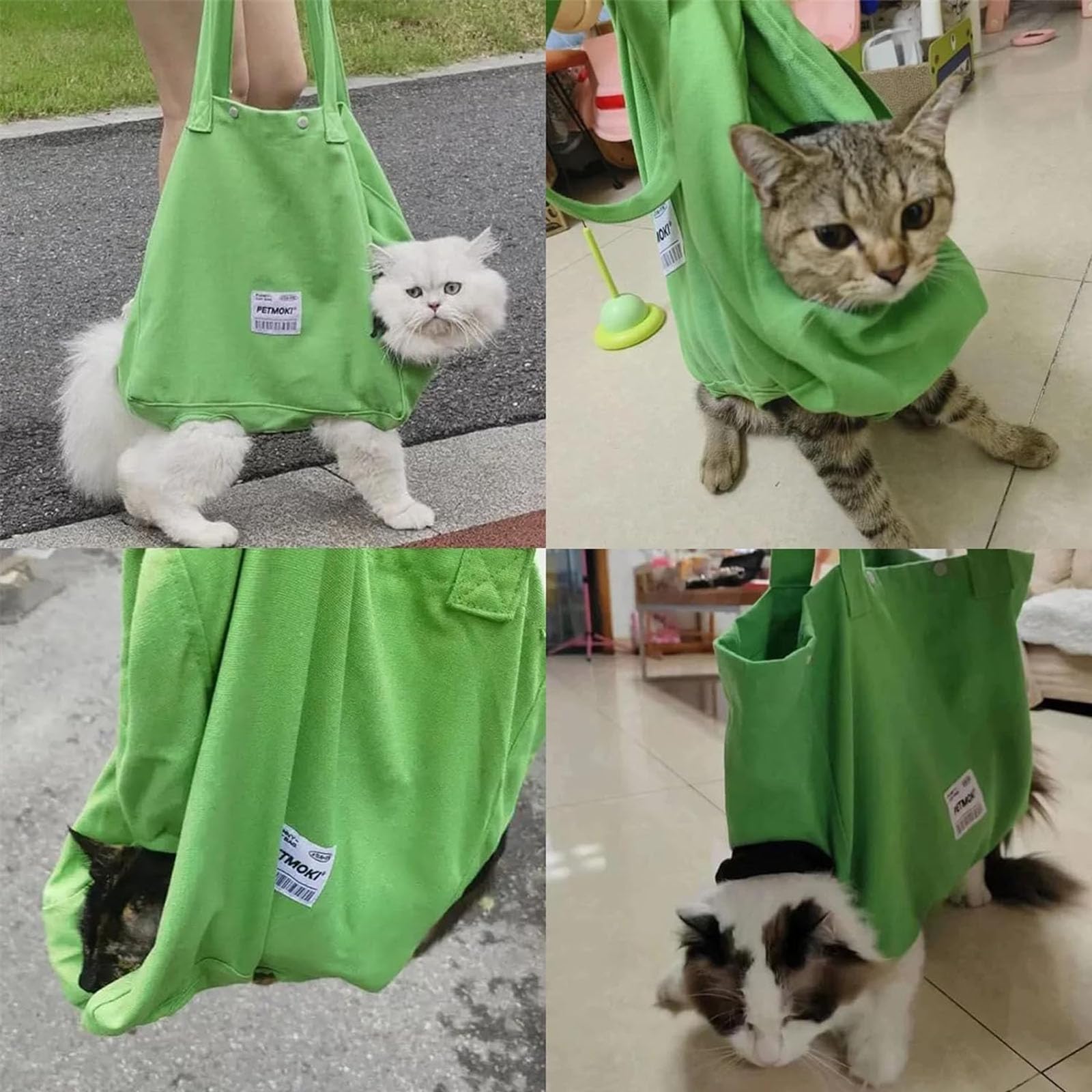 Amazon | ペットショルダーキャリーバッグ, 猫キャリアキャンバス