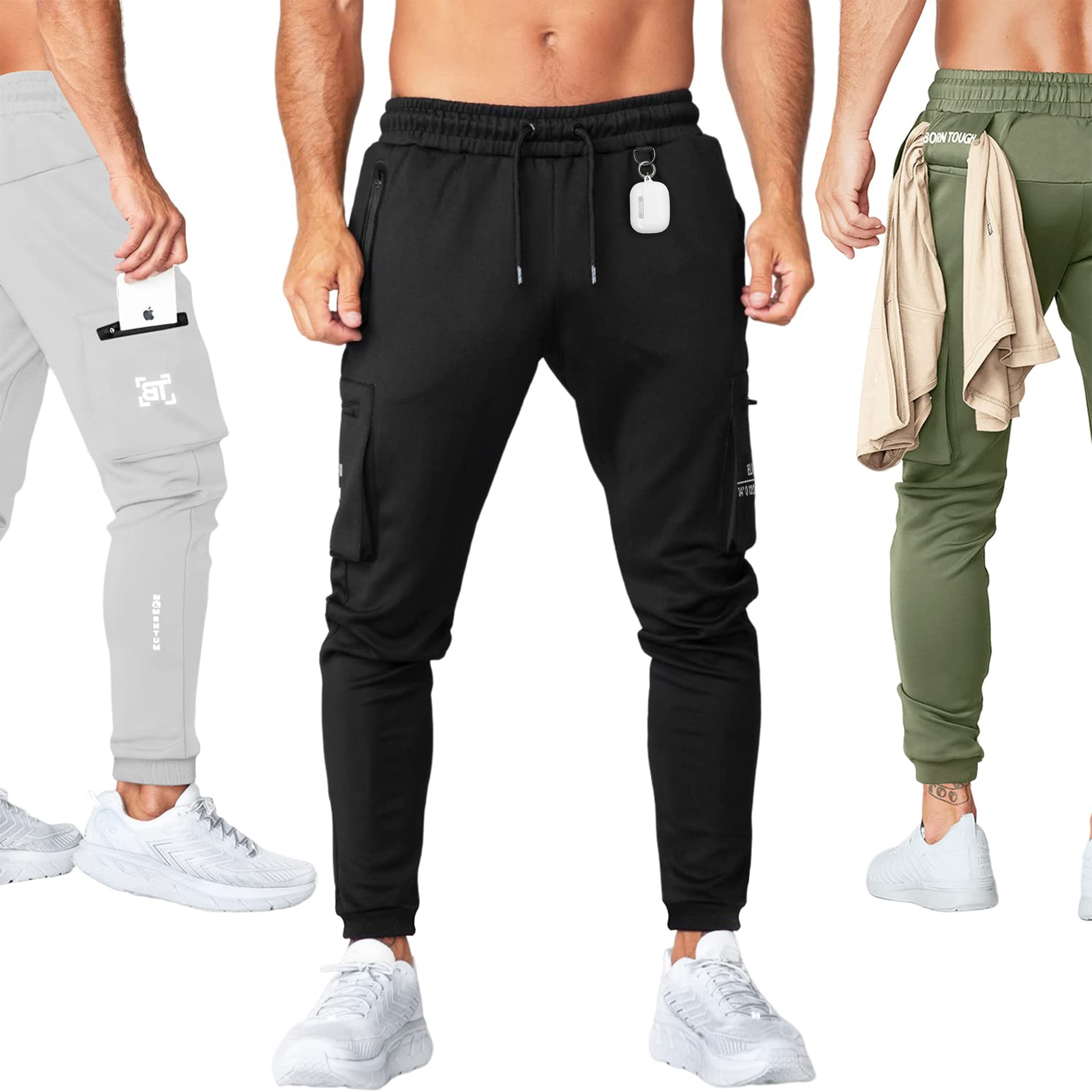 Born Toughmens Cargo Jogger Pants Sweatpants