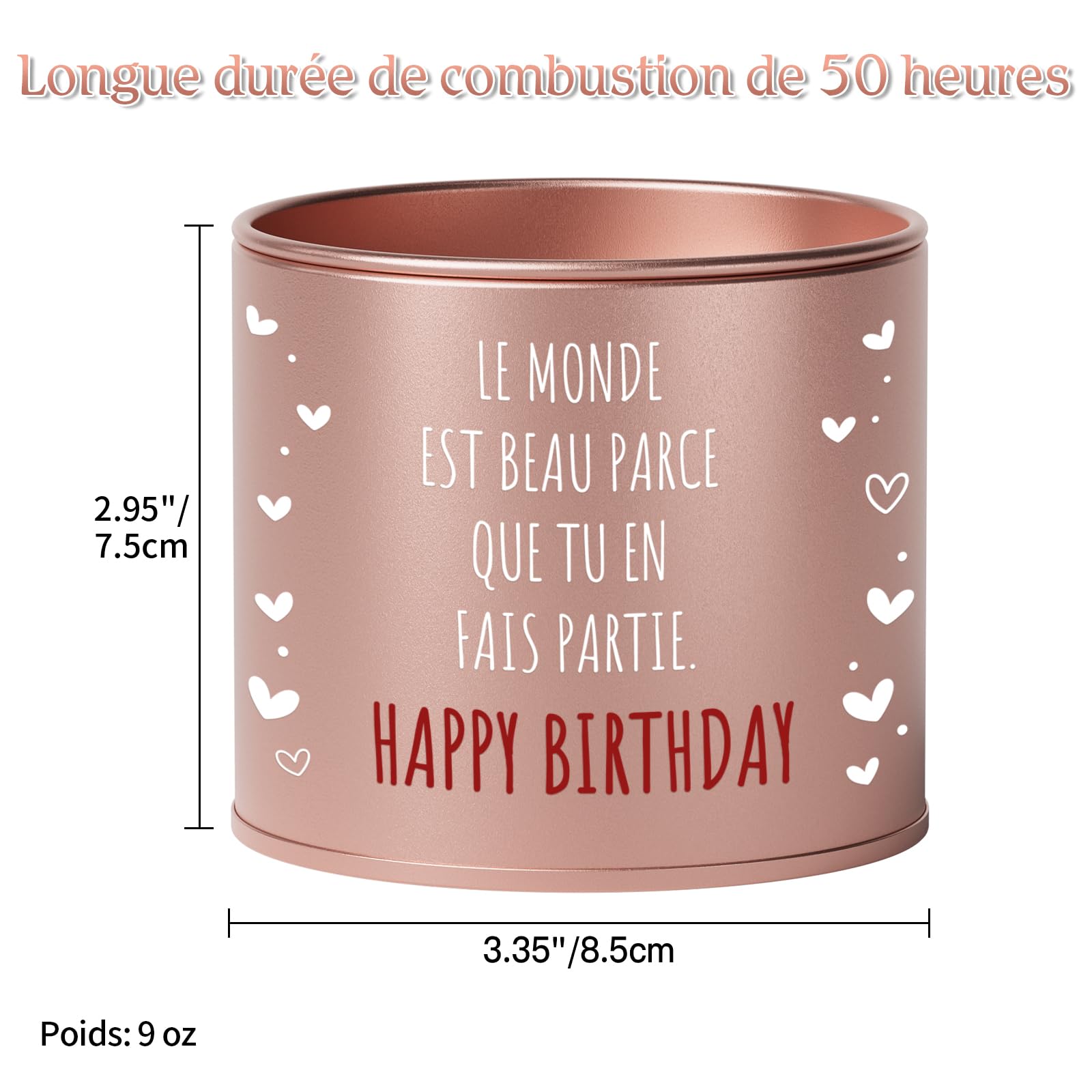 Bougie Parfumée Cadeau Anniversaire Femme Idée Cadeau Maman Original
