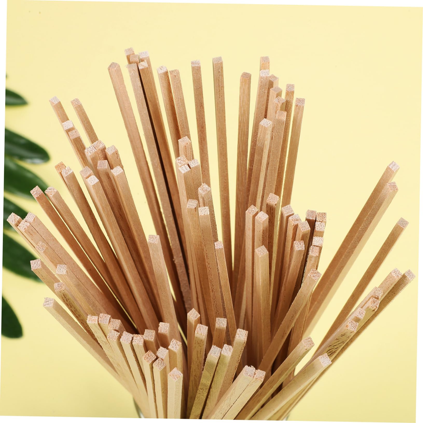 150 Palitos de Madera Madera Beige sin Tratar, Fáciles de Pintar y Lijar, para Manualidades, para Bricolaje y Modelos