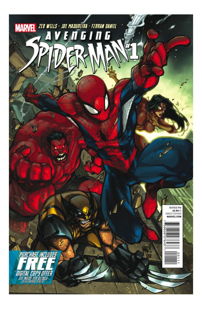 Avenging Spider-man #1 "Red Hulk Appearance"