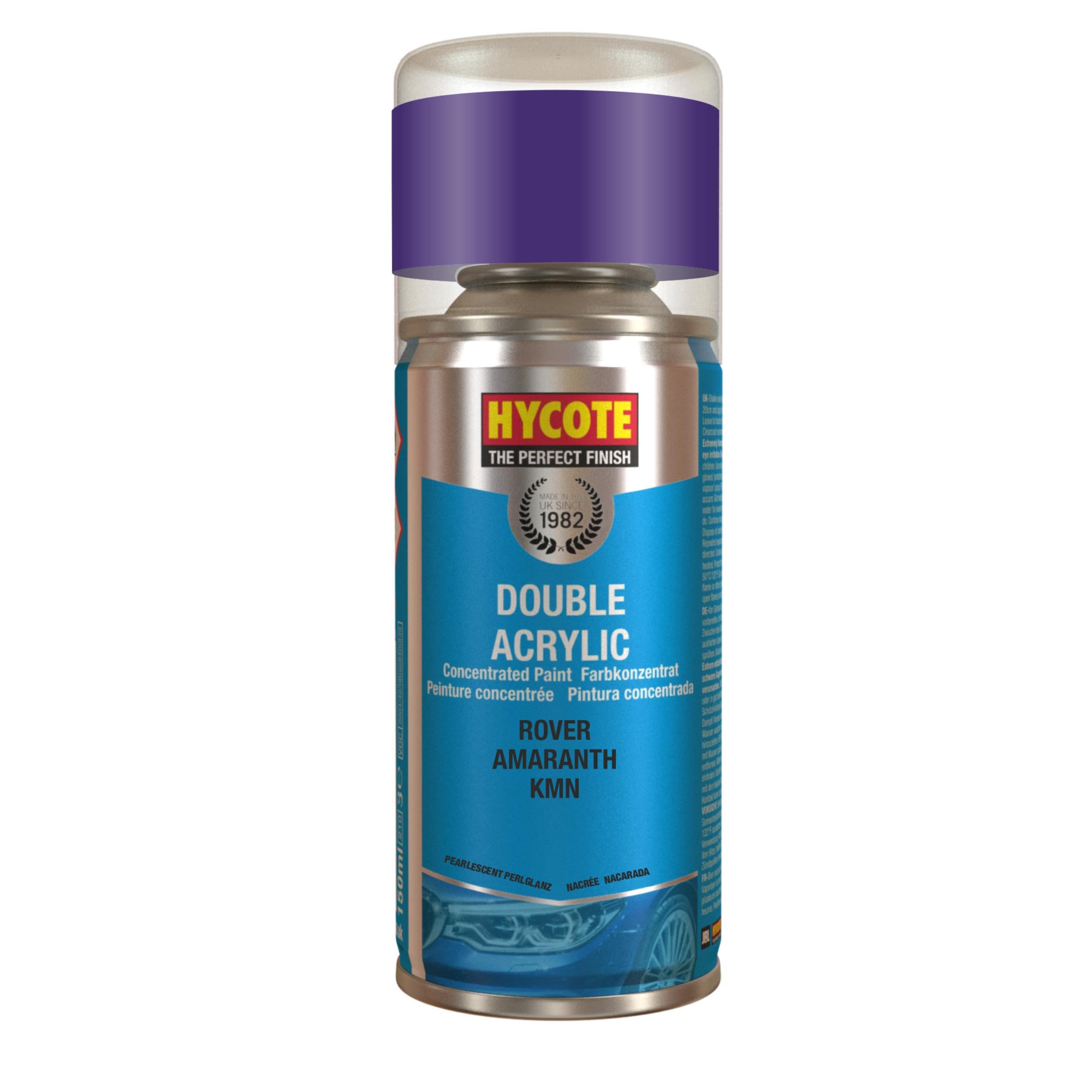 Hycote Double Acrylic Aerosol Car Spray Paint, Rover - Amaranth, 150 ml