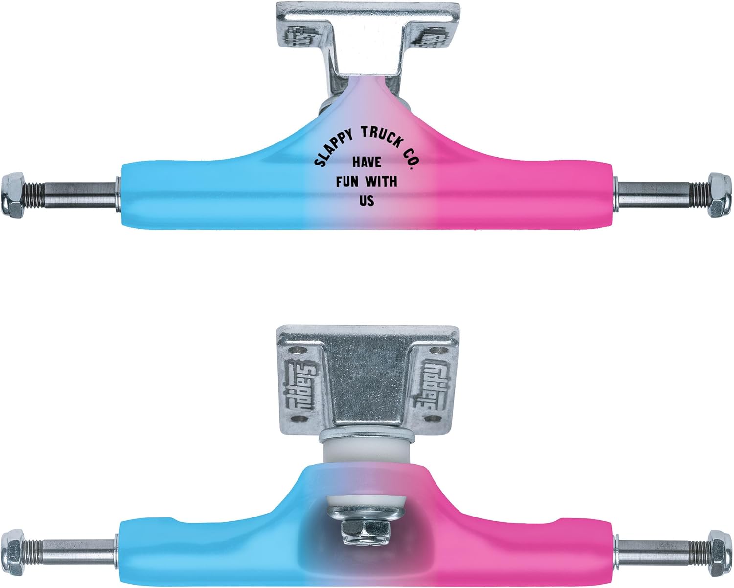 Slappy ST1 Classic Arisa Trew Skateboard Trucks - Pink/Blue - 8.25"