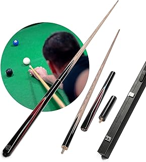 1-Piece 57inchs Snooker Balls Billiard Pool Cue Sticks, 3/4 Jointed Billiard Sticks, Cue Tips 9.5mm, Billiard, Snooker, Pool Tables, Nicely Balanced and Control