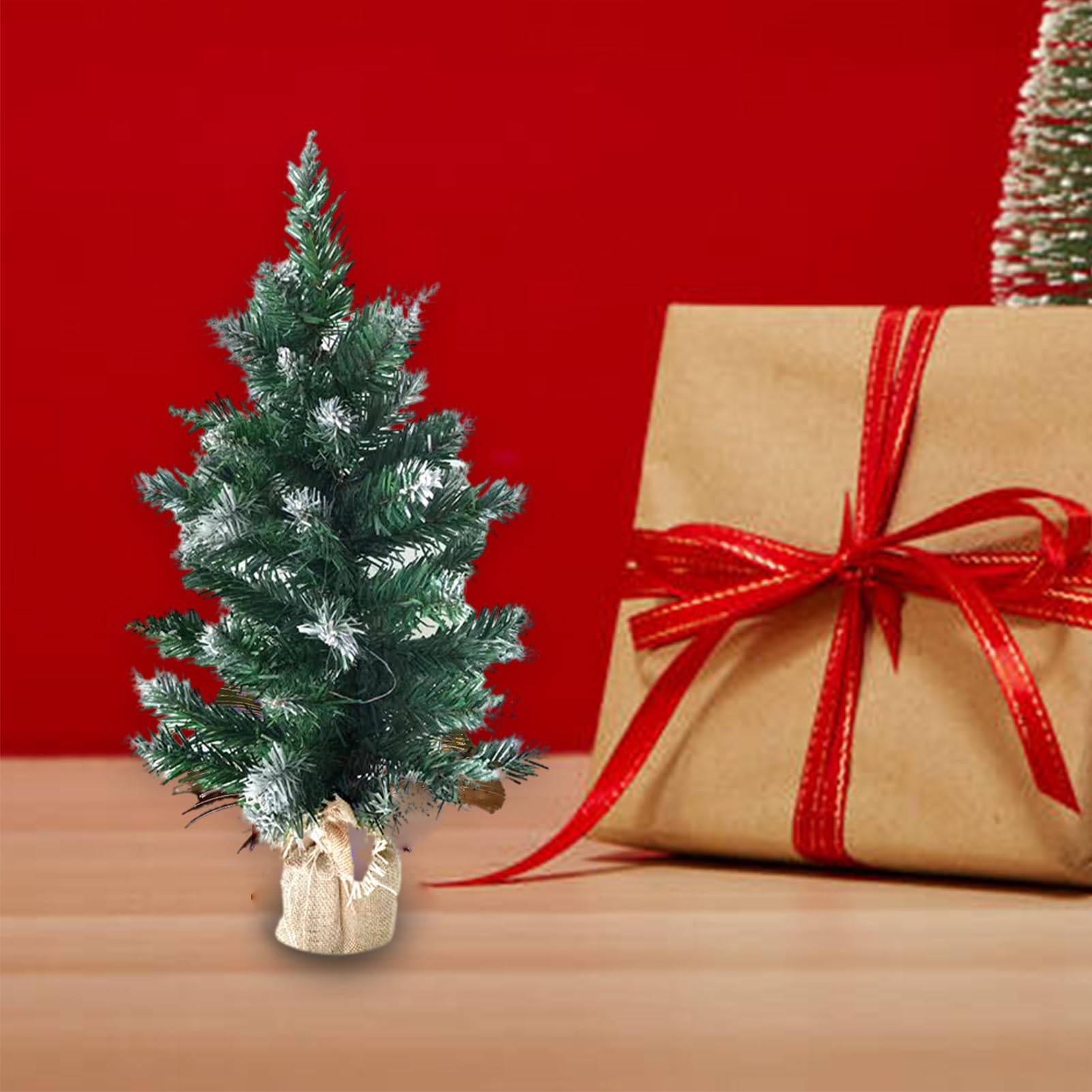 Set Di 10 Ciondoli Natalizi A Forma Di Albero Di Natale In Metallo Rosso - Decorazioni Per Albero, Regali, Tavola | Stile Vintage Chic, Lunghi 8 Cm - 6