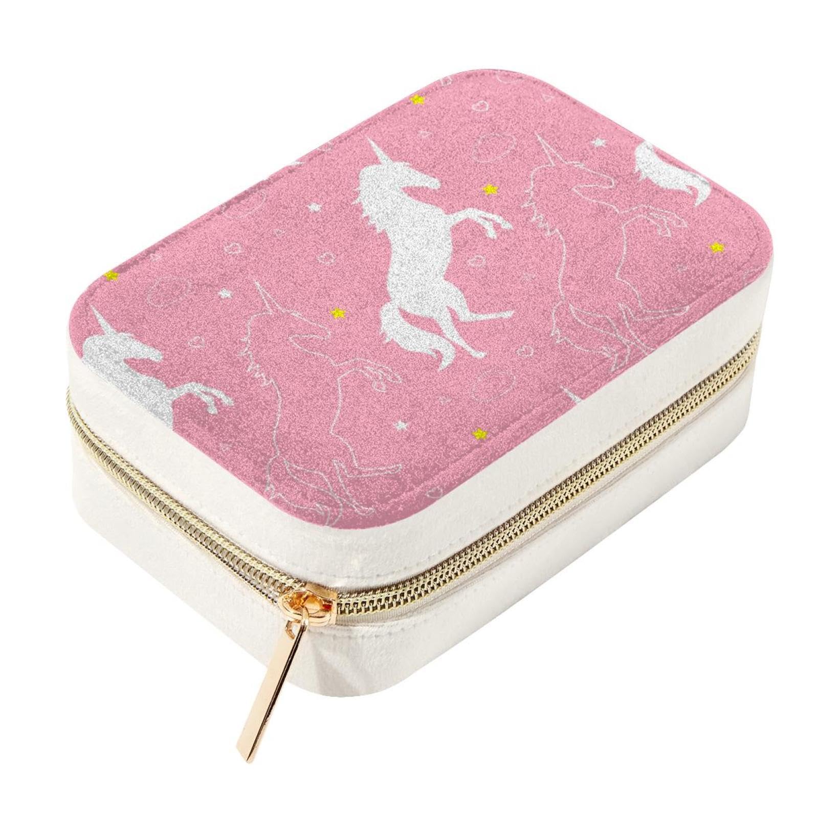 Joyero de terciopelo rosa con separadores para proteger collares y alta joyería fina