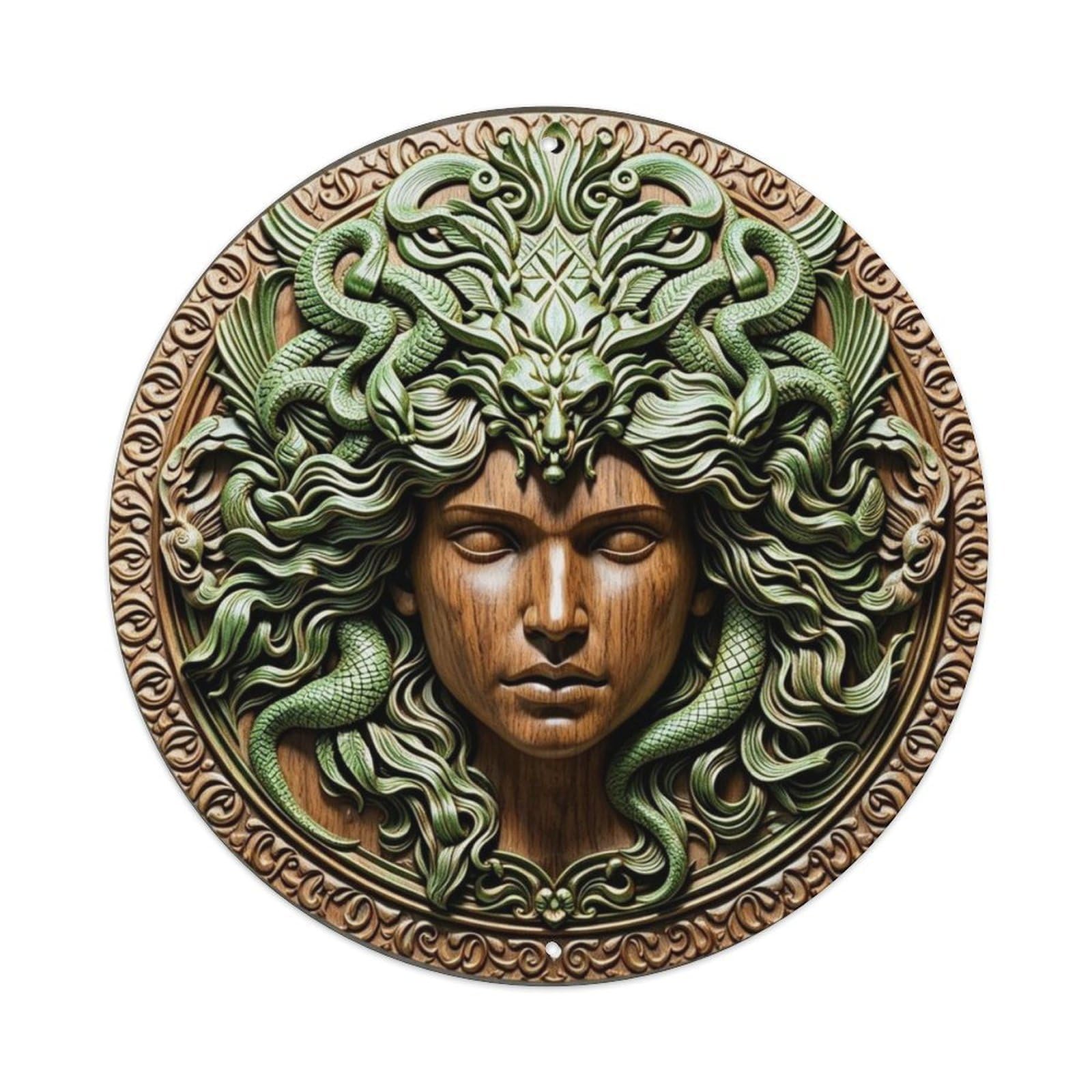 Intricate Fern Leaf 3D Botanical Cottage Metal Tin Sign Plaque