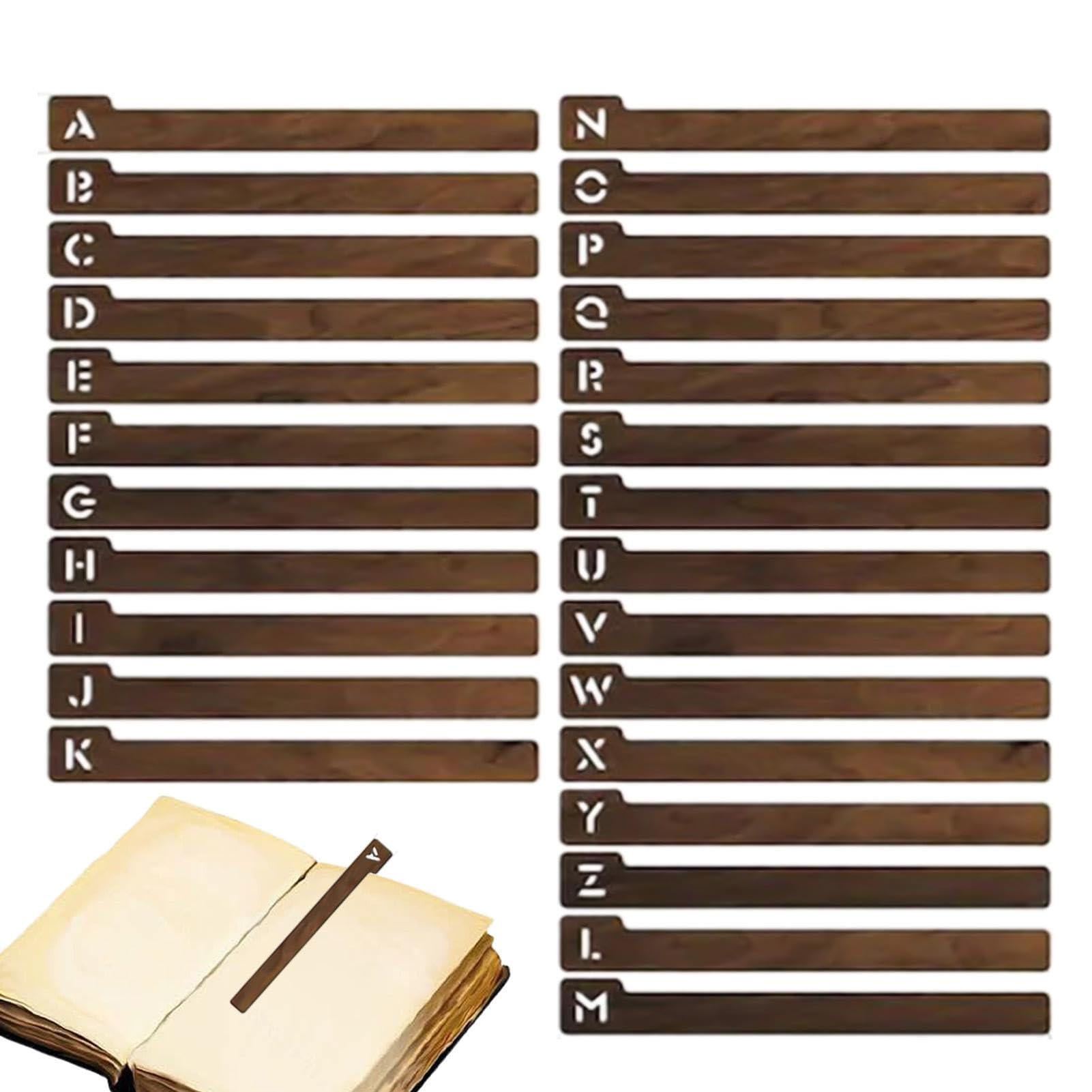 Separatori di dischi in legno - Separatori di registri, 26 pezzi separatori di file alfabetici | Divisori di dischi in vinile, Divisori di dischi alfabetici, Organizzatore alfabetico