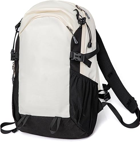 Miniatura 8 de Mochila de senderismo impermeable de 20L con correa para el pecho para mujer, mochila de viaje pequeña ligera con correas acolchadas para avión,