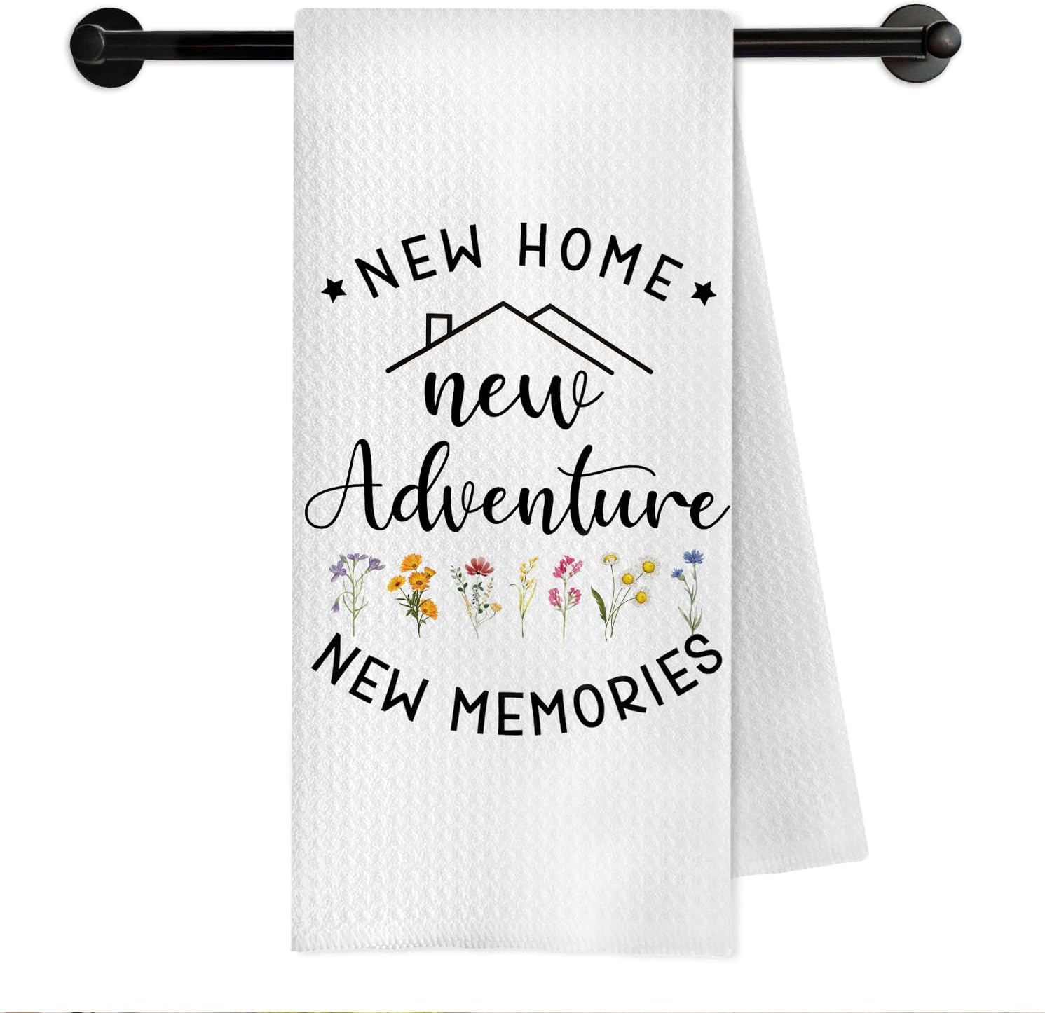 House Warming Gifts New Home Kitchen Towels, New Homeowner Hostess Gifts Dish Tea Towels, Housewarming Gift for Women Decorative Hand Towel for Bathroom Kitchen, 16x24 Inch