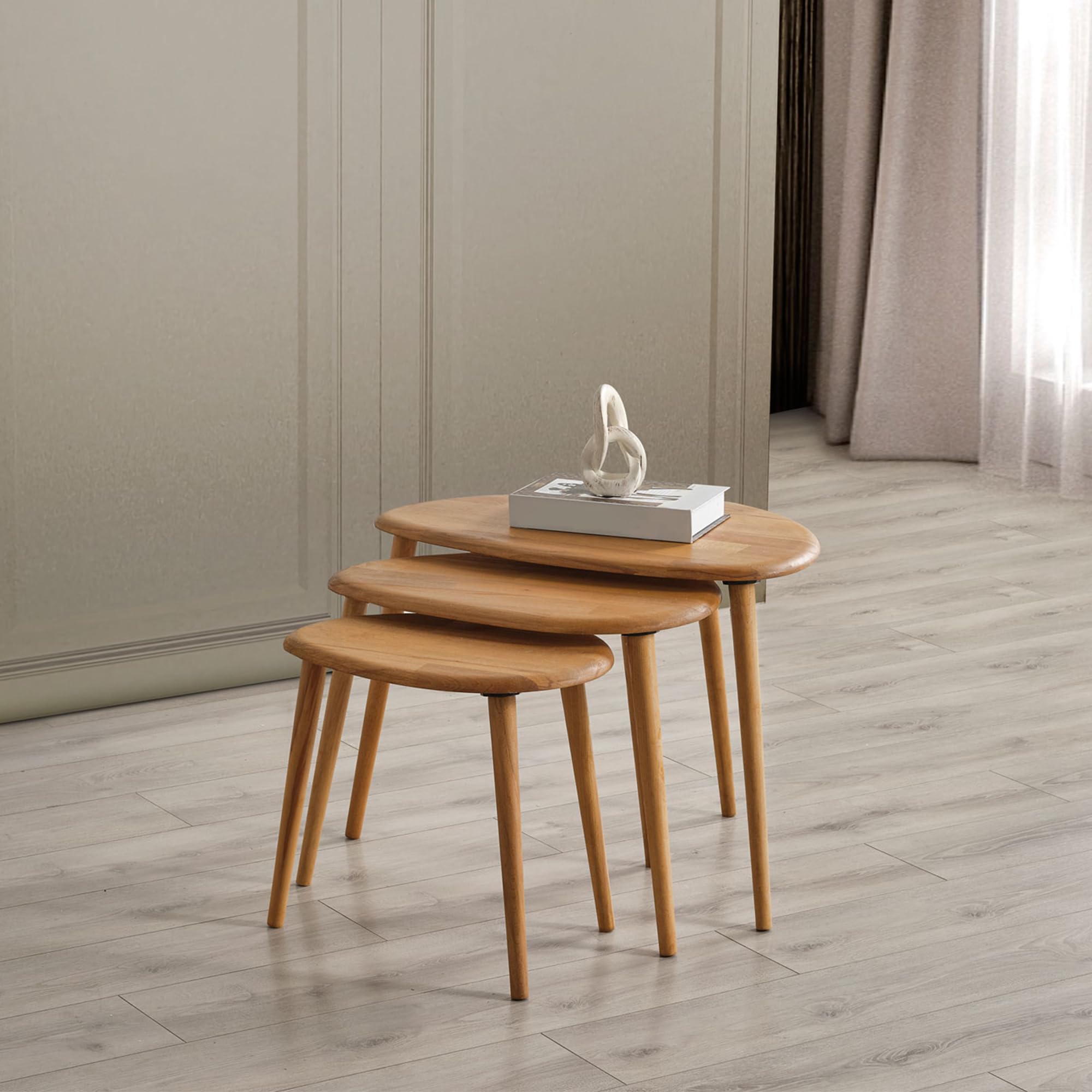 Coffee Table Set Of Mid Century Modern Nesting Coffee Tables Set