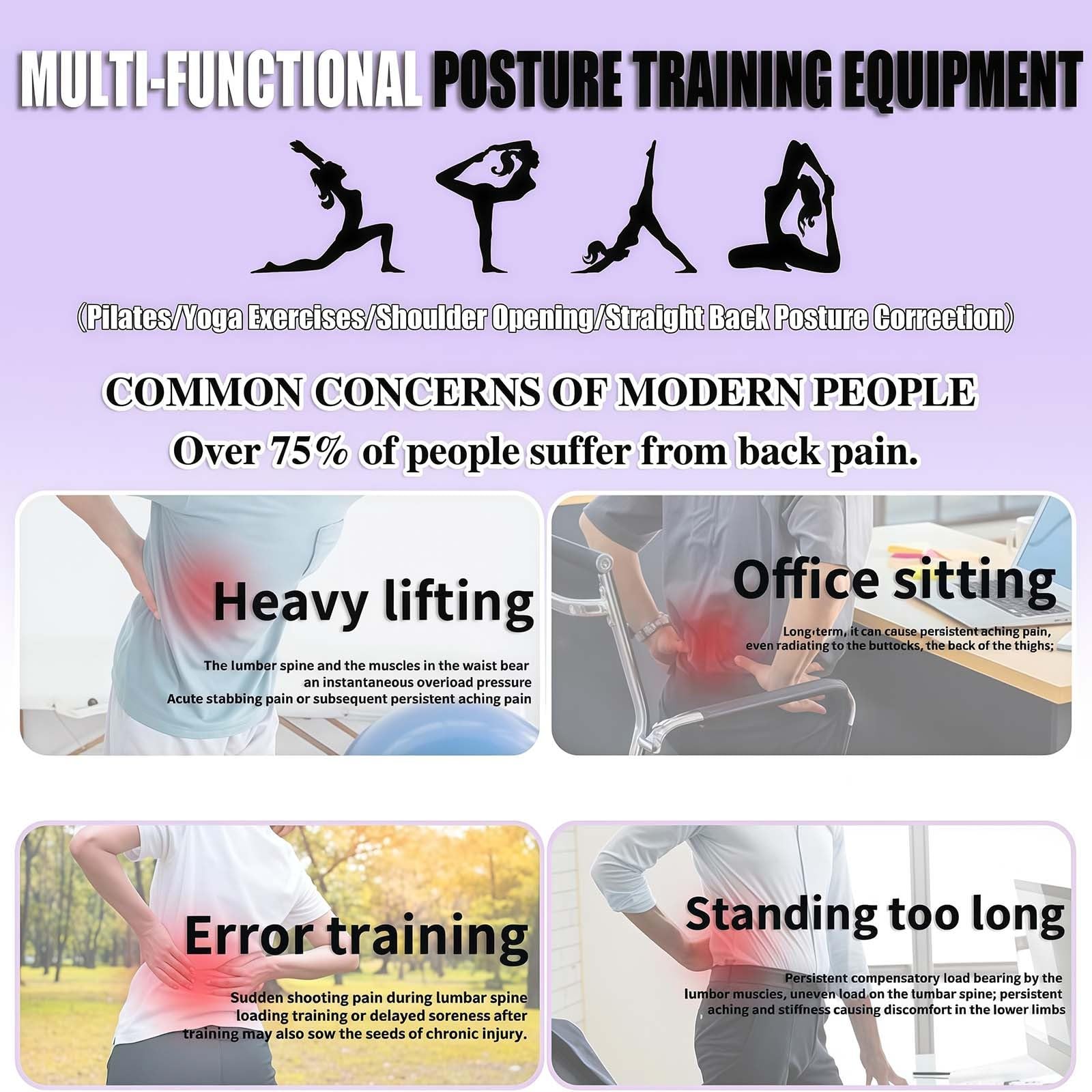 6-in-1 Wirbelsäulentrainer, Taillentrainer, digitaler Timer, Heim-Fitnessgerät für Taillentrainer, Workout, Taillenstraffung, Rücken, Beindehnung