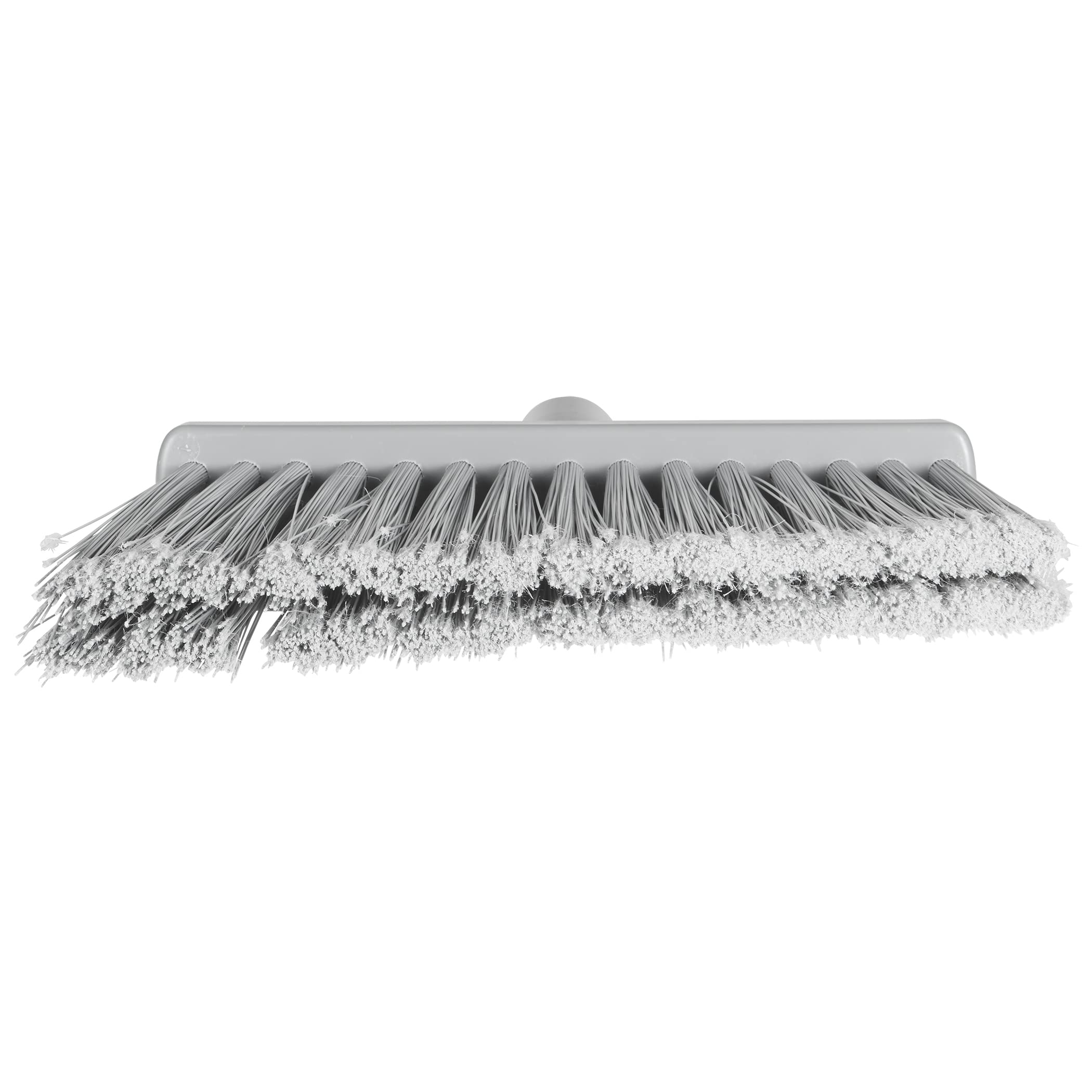 Vikan 291688 Scopa a testa angolare, con setole divise, grigio
