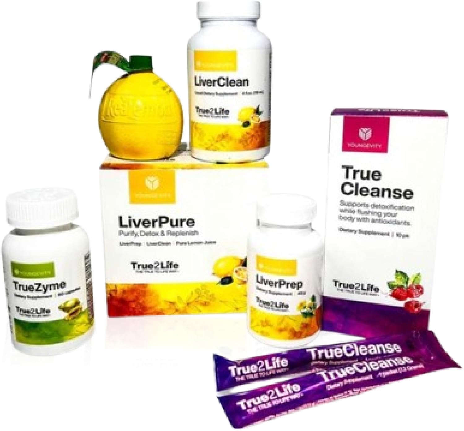 Youngevity 30 Day Detox – Liver, Gut, Digestion Ultimate Detox – 30+ Fruits, Herbs, and Proprietary cofactors – Complete Natural Cleanse – Easy, Fast detoxification + Replenish (30 Day Supply)