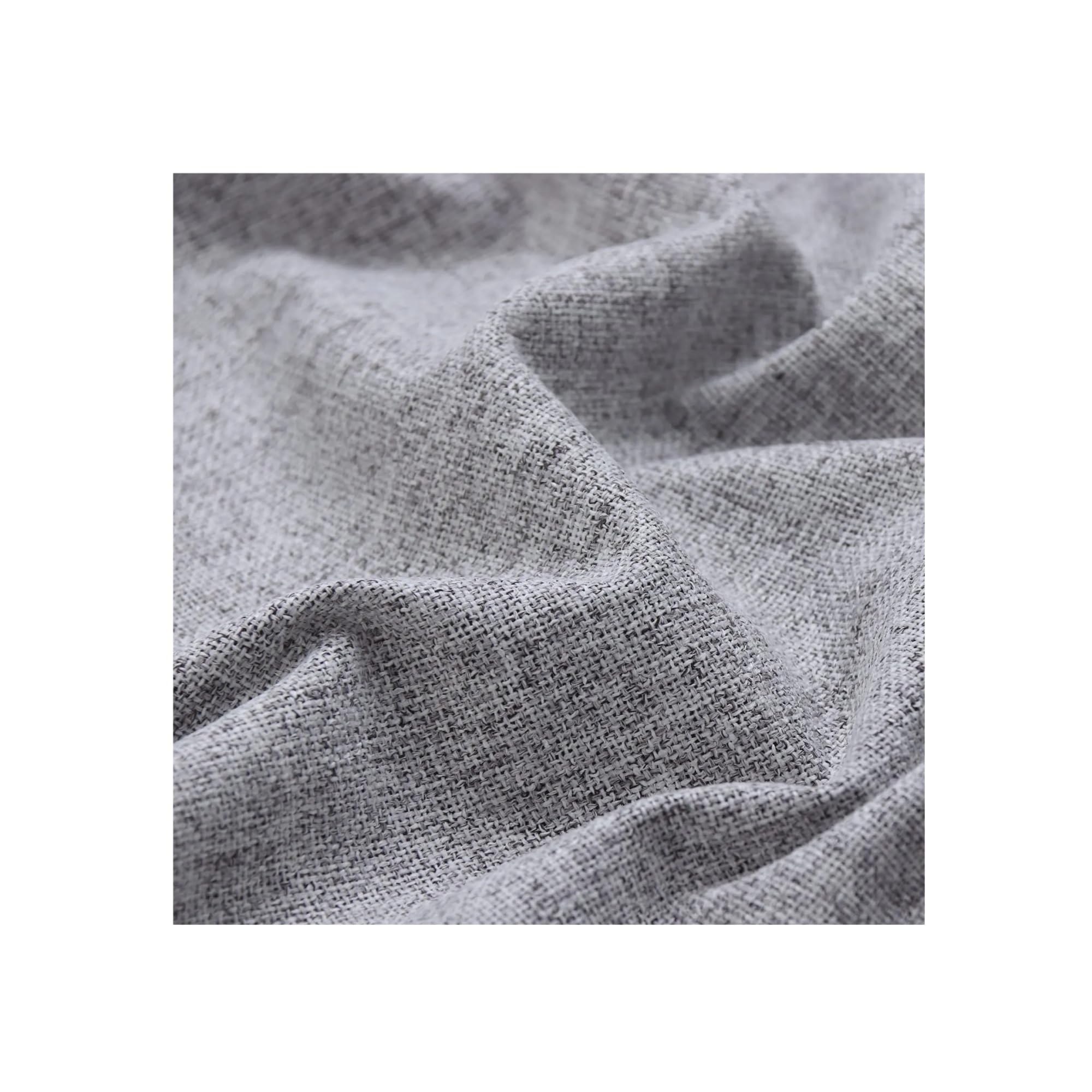 Rideau occultant gris W250x270cm avec anneaux pour fenêtres de salon