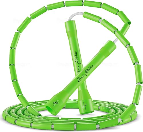 Miniatura 13 de Honor Athletics Cuerda de saltar con cuentas 2.0, ajustable con asas irrompibles y cuentas inastillables para un entrenamiento mejorado de fitness